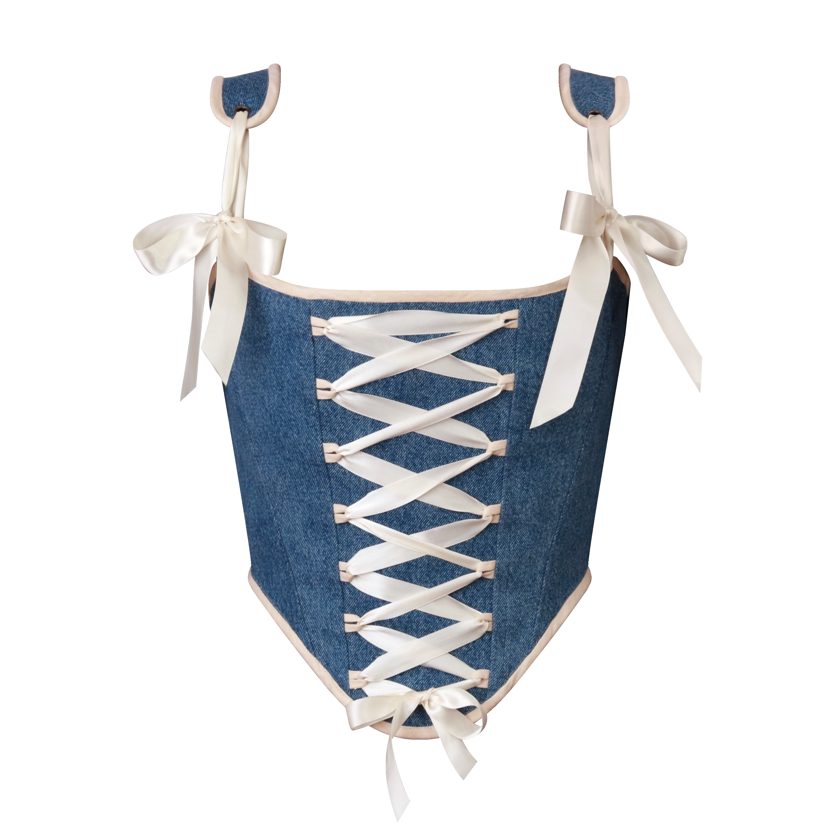 Reversible Denim Corset (size 6-8)