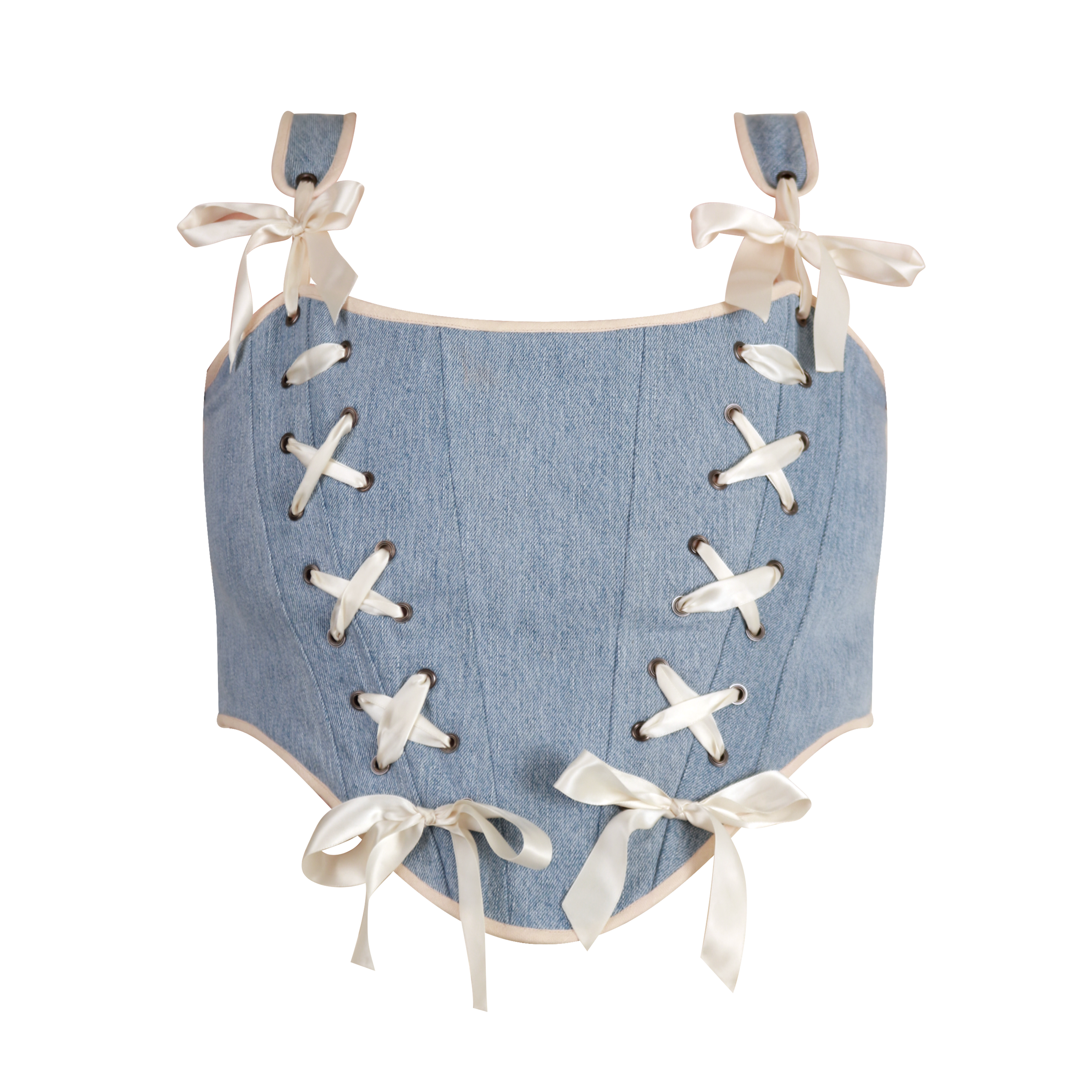 Reversible Denim Corset (Size 22-24)