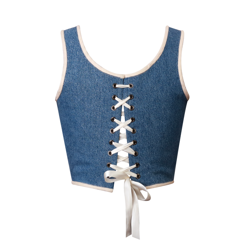 Reversible Denim Corset (size 6-8)